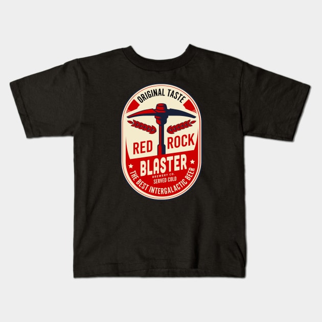 Deep Rock Galactic Red Rock Blaster Beer from the Abyss Bar Kids T-Shirt by Arnieduke